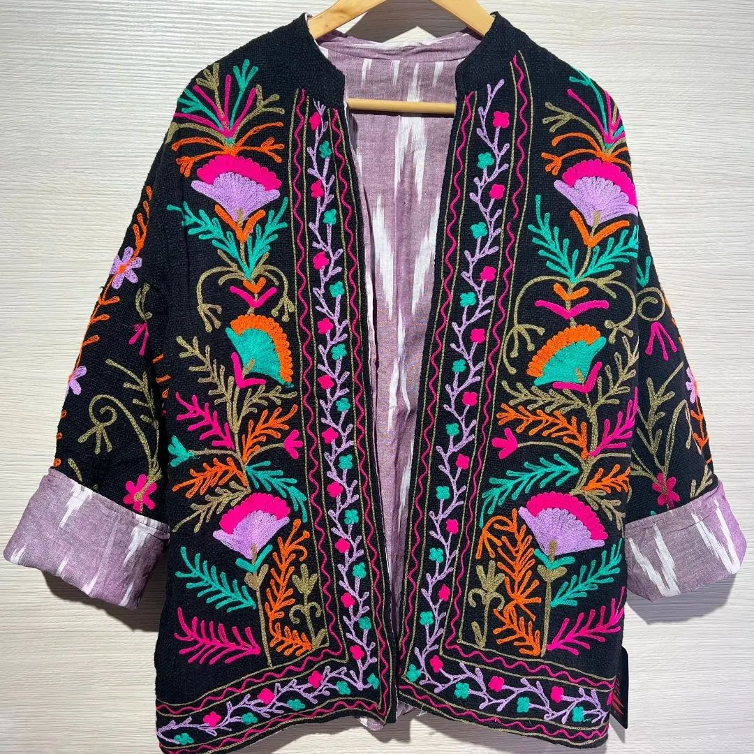 Chaqueta bordada suzani