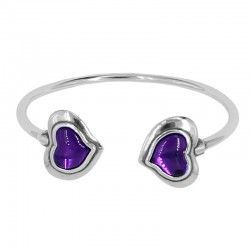 Pulsera con corazones en cristal