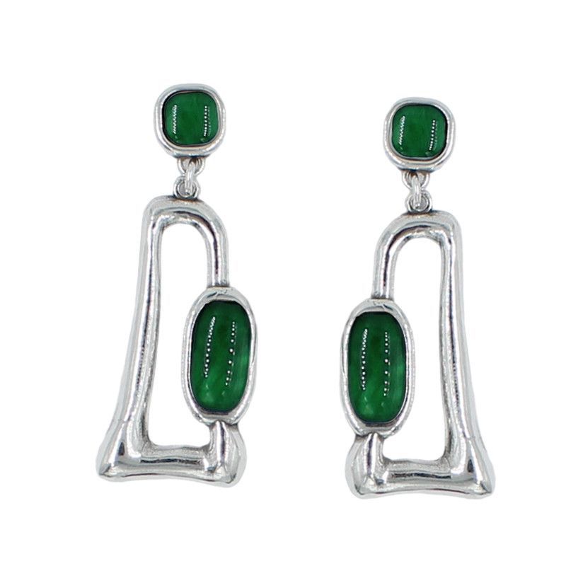 Pendientes diseño cristal