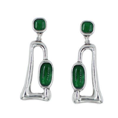 Pendientes diseño cristal
