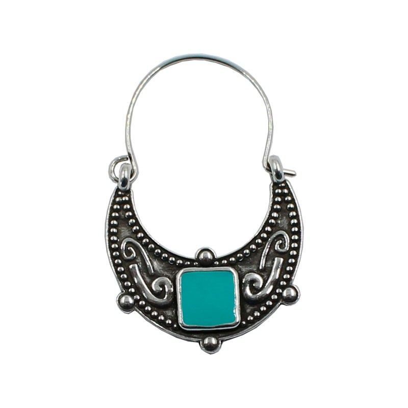 Pendientes africanos con esmalte