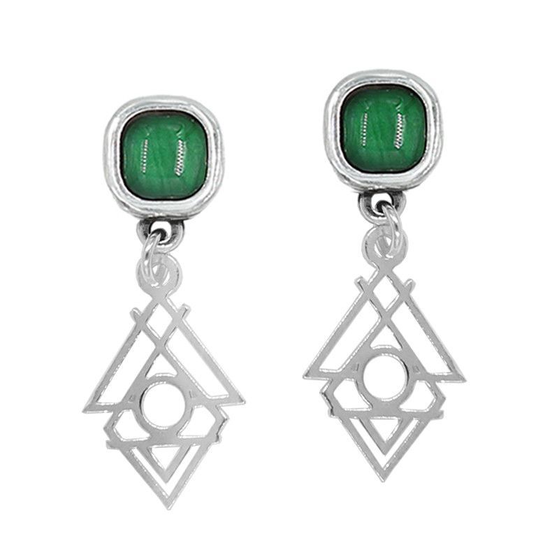 Pendientes rombo cristal