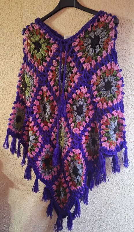 Poncho Crochet 1
