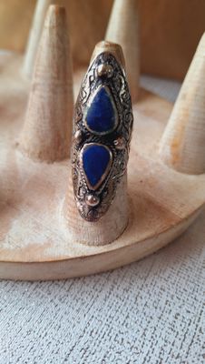 Anillo Afgano lapislázuli 