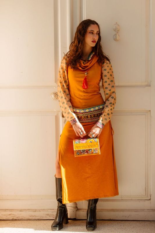 Vestido Visha neck