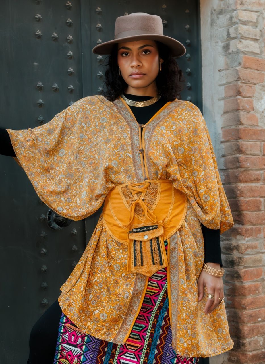 Multiposición Kaftan Saree