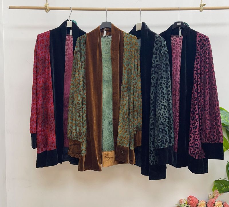 Kimono Terciopelo Animal Print