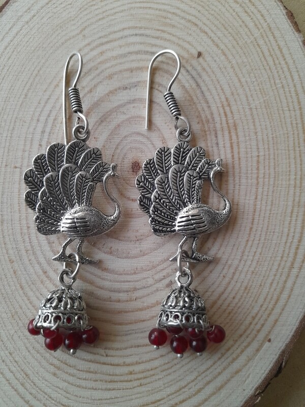 Pendientes Pavo Real