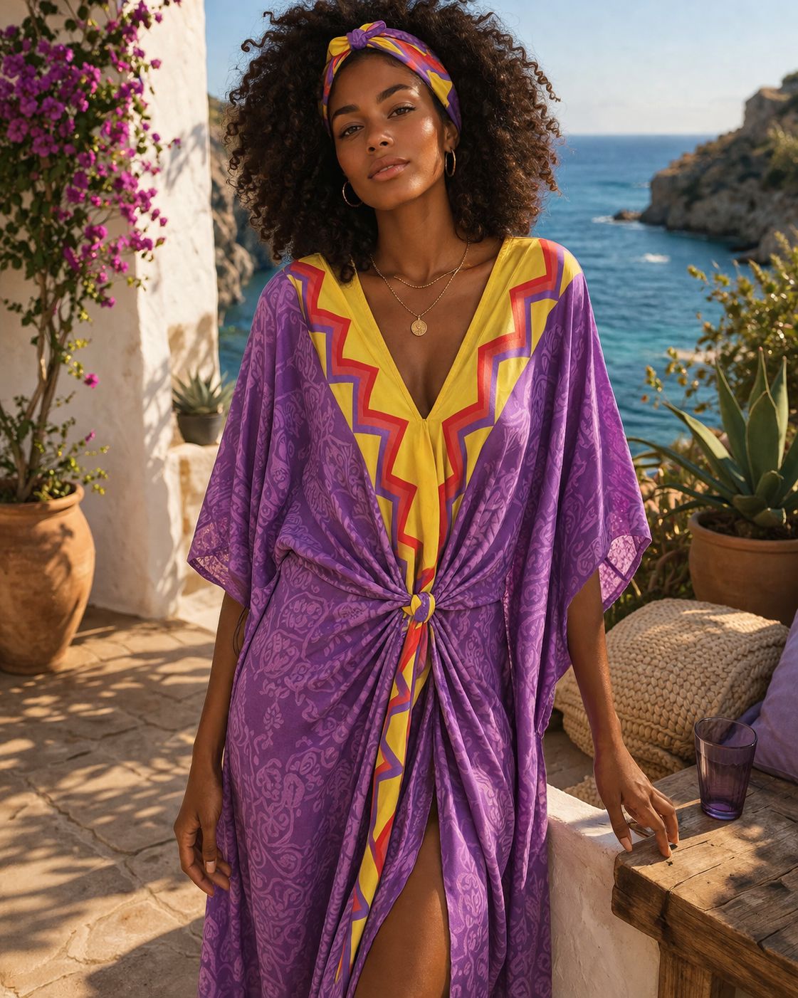 Kaftan Saree largo