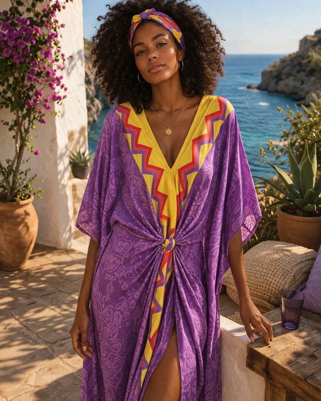 Kaftan Saree largo