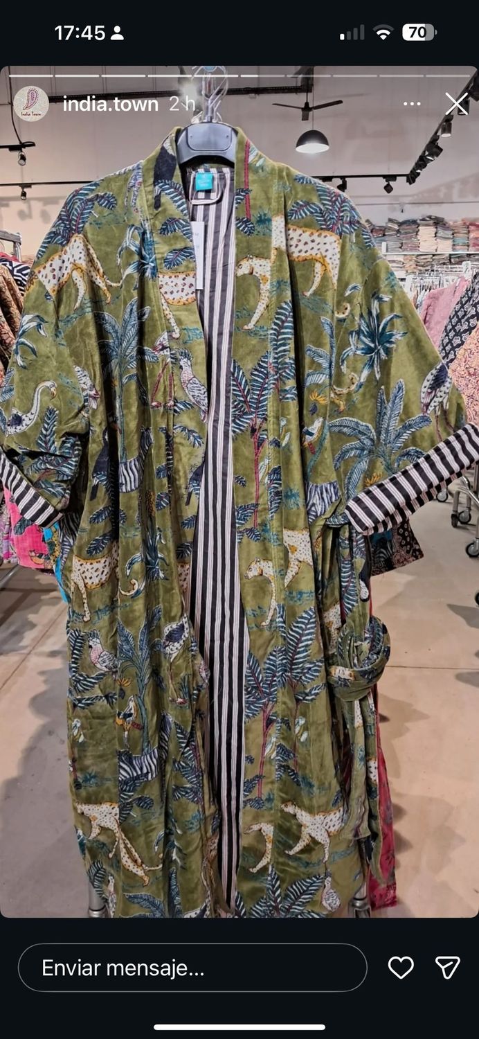 Pedido kimonos terciopelo