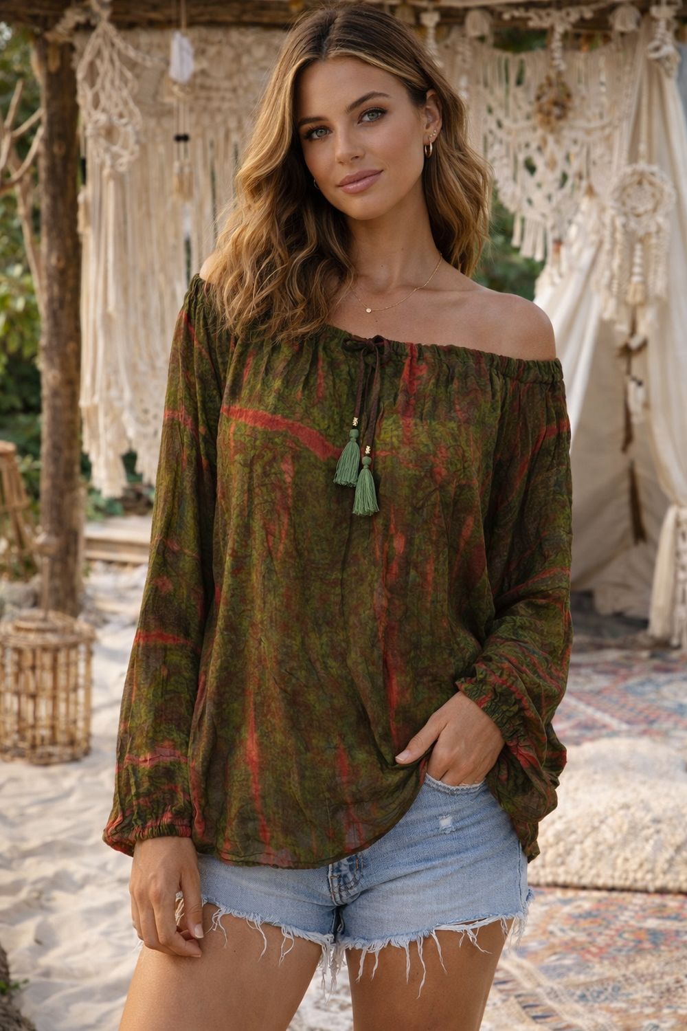 Blusa seda Tie & Dye