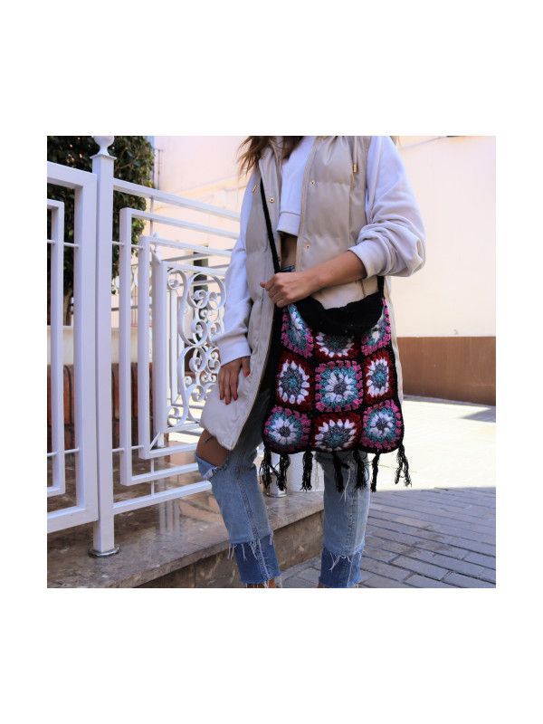 Bolso Crochet Lha con flecos Bolso Crochet Lha con flecos