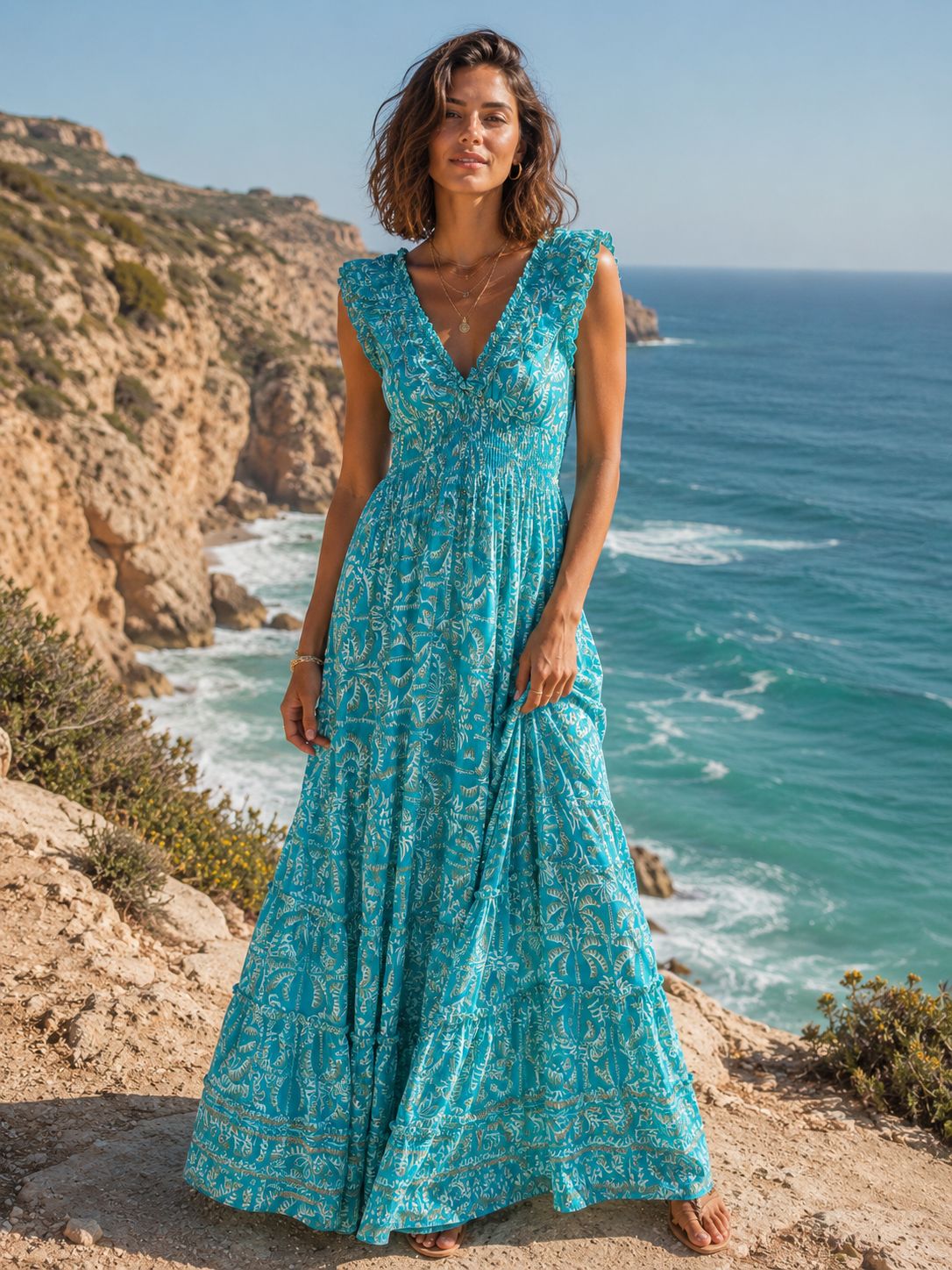 Vestido amapola azul