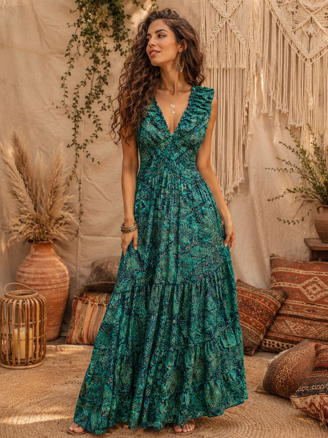 Vestido amapola verde