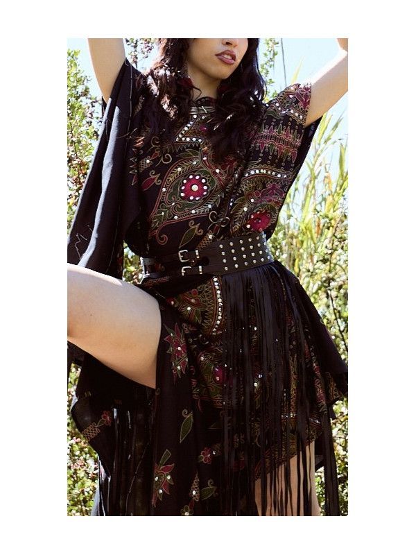 Multiposición Kaftan Sittara Negro