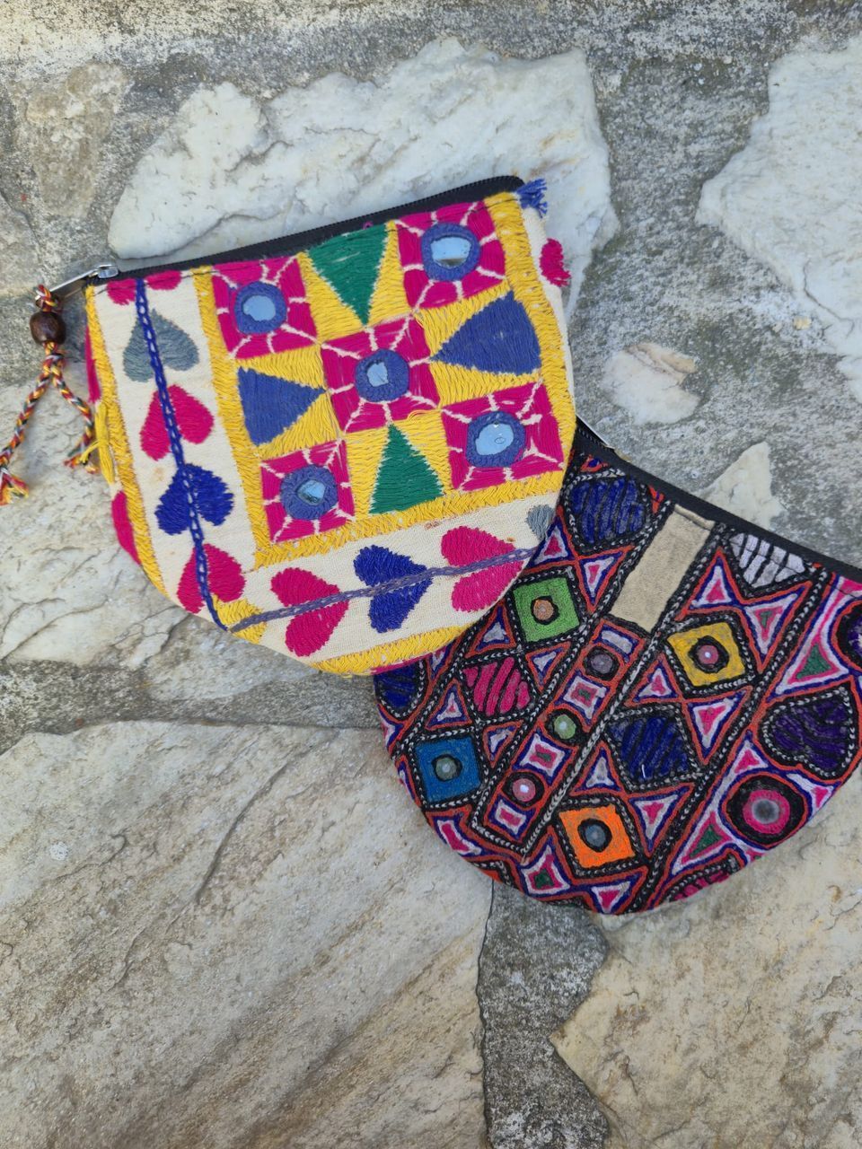 Monedero old banjara media luna 15x18 cm Monedero old banjara media luna 15x18 cm