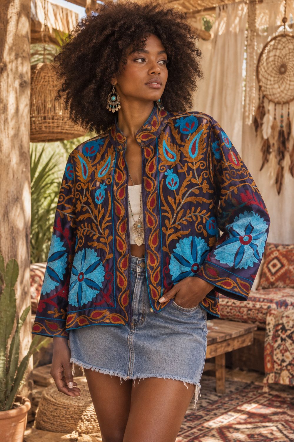 Chaqueta suzani Ankara