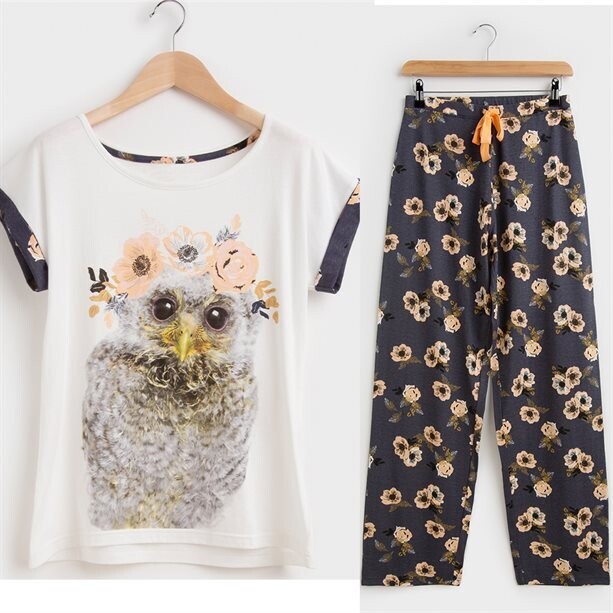 Flower Owl PJs