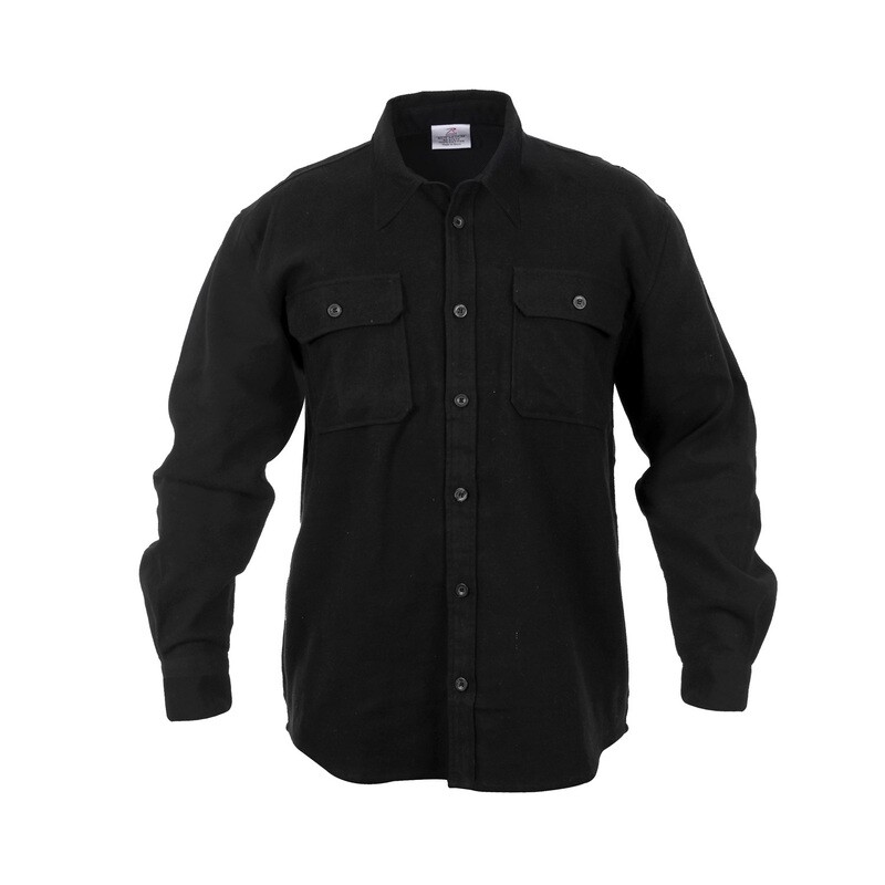 Rothco Heavy Weight Solid Flannel Shirt