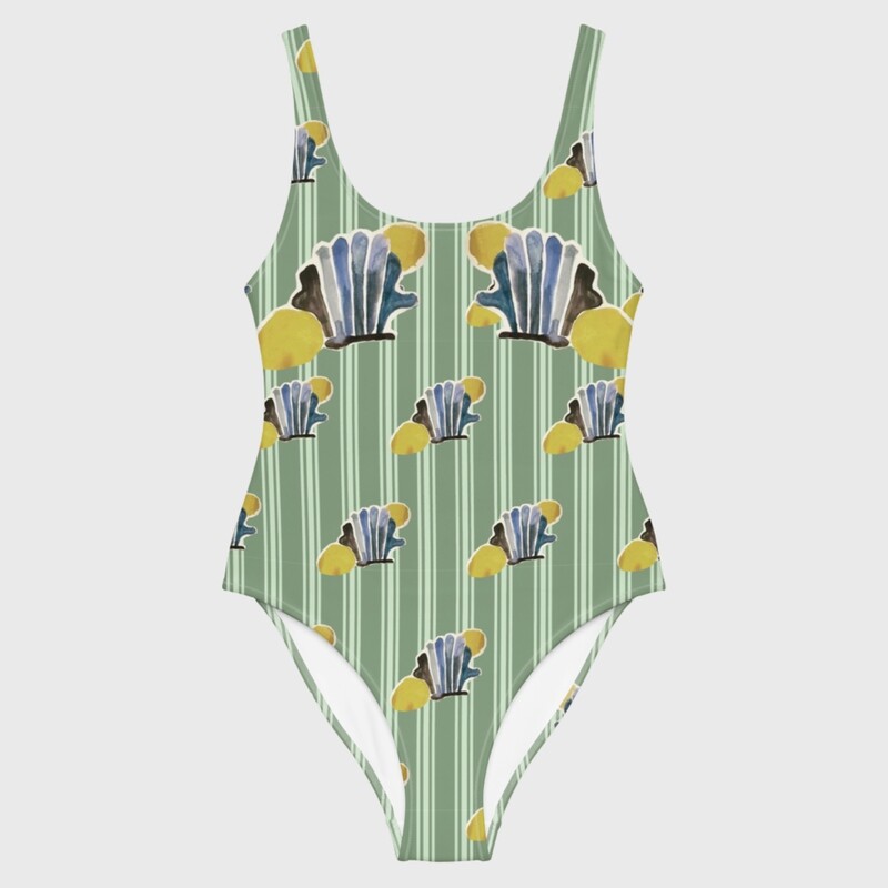 Coquillages et crustacés | Swimsuit, green