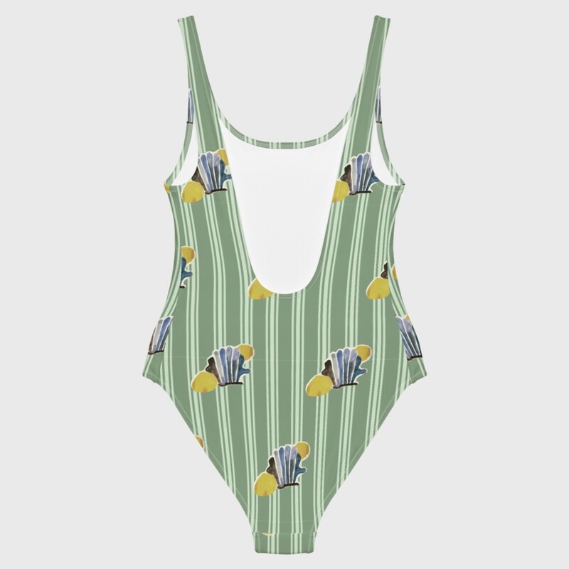 Coquillages et crustacés | Swimsuit, green