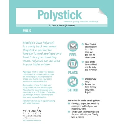 Poly Stick 5 sheets $11