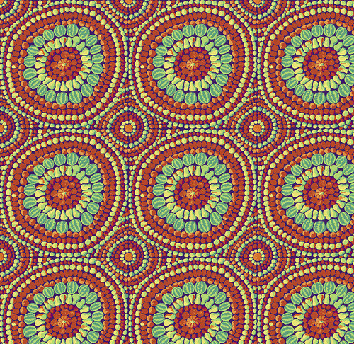 15421 Kaffe Fruit Mandala Red Wideback $54 per mt