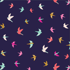 16922 Summer Dance Birds Navy $30 per mt 16922 Summer Dance Birds Navy $30 per mt