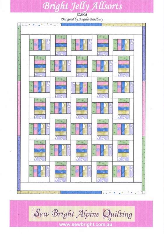 49079 Bright Jelly Allsorts Quilt Pattern $15