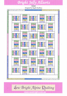 49079 Bright Jelly Allsorts Quilt Pattern $15