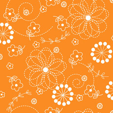 14614 Kimberbell Basics Stitch Flower Orange $26 per mt