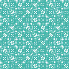 14616 Kimberbell Basics Clover Circle Turquoise $30 per mt