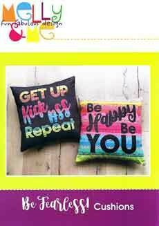 46255 Be Fearless Cushions Pattern $18