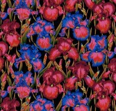15488 Kaffe Collective Bearded Iris Dark $30 per mt