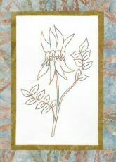 44732 Floral Emblem Stitchery Sturt Desert Pea $20
