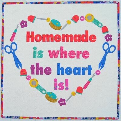Homemade is where Mini Quilt Pattern $18