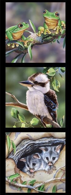 16952 Wildlife Art Panel DV3174 $12each