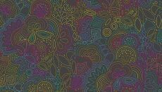 16972 Art Theory Doodle Stitching Black 9702-C $32 per mt