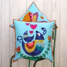 46365 Lovebirds Cushion Pattern $18