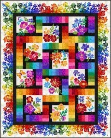 41107 Sunshine Garden Quilt Pattern $60