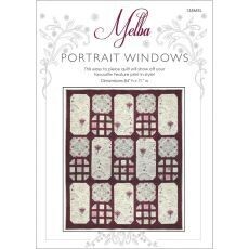 45026 Melba Portrait Windows Quilt pattern $14