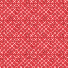 13798 Say it with a Stitch Geo Squares Red $32 per mt