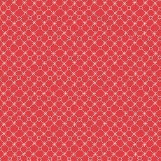 13798 Say it with a Stitch Geo Squares Red $32 per mt