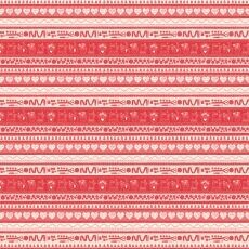 13802 Say it with a Stitch Border stripe Red $32 per mt 13802 Say it with a Stitch Border stripe Red $32 per mt