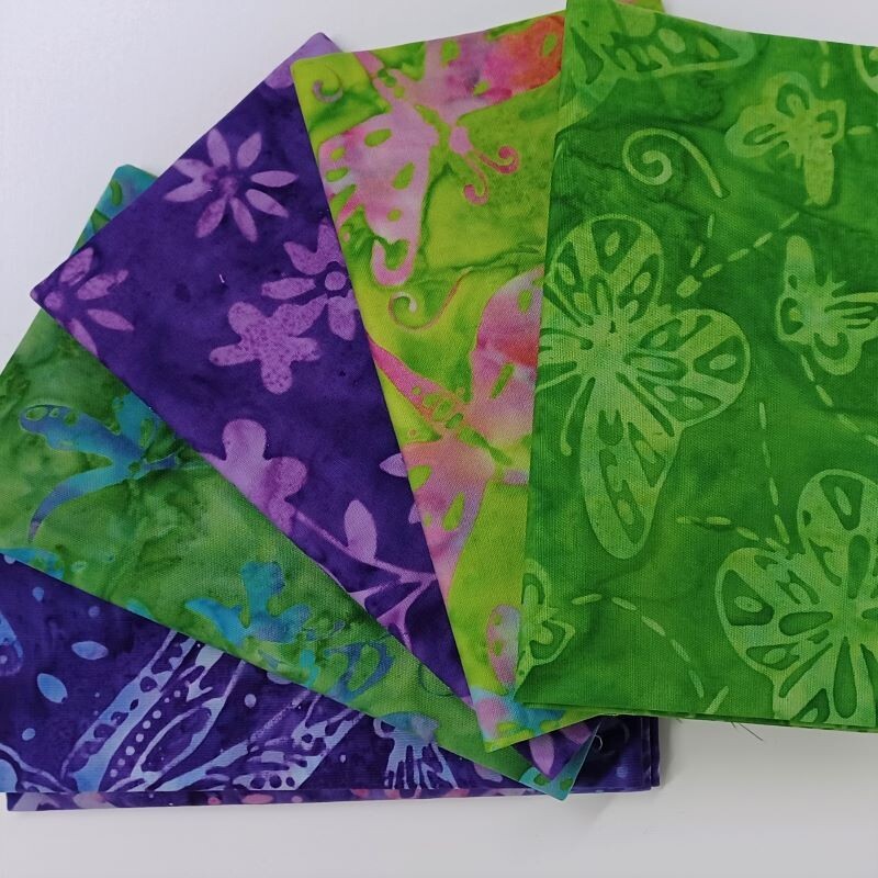 697 Batik Purple 5FQs $25