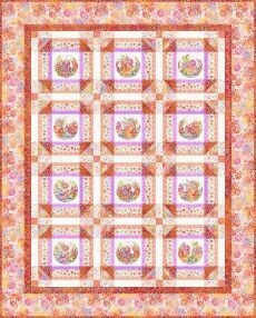 95498 Magic Garden quilt fabric kit $309