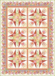 95496 Garden Blooms Quilt fabric kit $384