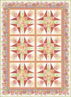 95496 Garden Blooms Quilt fabric kit $384