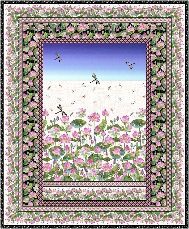 95502 Lotus vs Lilies Quilt pattern &amp; fabric kit $208.8